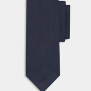 Corbata de seda lisa azul